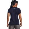 imageUnder Armour Womens Tech Twist TShirt410 Midnight Navy  Cadet  Metallic Silver
