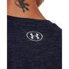 imageUnder Armour Womens Tech Twist TShirt410 Midnight Navy  Cadet  Metallic Silver