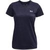 imageUnder Armour Womens Tech Twist TShirt410 Midnight Navy  Cadet  Metallic Silver
