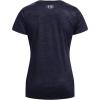 imageUnder Armour Womens Tech Twist TShirt410 Midnight Navy  Cadet  Metallic Silver
