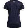imageUnder Armour Womens Tech Twist TShirt410 Midnight Navy  Cadet  Metallic Silver