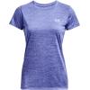 imageUnder Armour Womens Tech Twist TShirt495 Baja Blue  Nebula Purple  Metallic Silver