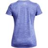 imageUnder Armour Womens Tech Twist TShirt495 Baja Blue  Nebula Purple  Metallic Silver