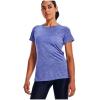 imageUnder Armour Womens Tech Twist TShirt495 Baja Blue  Nebula Purple  Metallic Silver