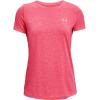 imageUnder Armour Womens Tech Twist TShirtCerise 653Metallic Silver
