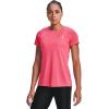 imageUnder Armour Womens Tech Twist TShirtCerise 653Metallic Silver