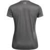 imageUnder Armour Womens Velocity Solid Short Sleeve Crew Neck T Shirt025 Castlerock Medium Heather   Metallic Silver