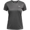imageUnder Armour Womens Velocity Solid Short Sleeve Crew Neck T Shirt025 Castlerock Medium Heather   Metallic Silver