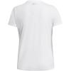 imageUnder Armour Womens Velocity Solid Short Sleeve Crew Neck T Shirt100 White   Metallic Silver