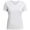 imageUnder Armour Womens Velocity Solid Short Sleeve Crew Neck T Shirt100 White   Metallic Silver