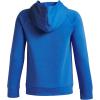 imageUnder Armour boys Rival Fleece Big Logo Hoodie402 Blue Atlantis   White