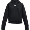 imageUnder Armour Girls Rival Fleece Crop Hoodie001 Black   White