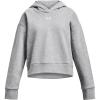 imageUnder Armour Girls Rival Fleece Crop Hoodie012 Mod Gray Light Heather   White