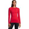 imageUnder Armour Womens Authentics Long Sleeve Crew Neck TShirt601 Red   White
