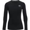 imageUnder Armour Womens HeatGear Compression LongSleeve TShirtBlack 001White