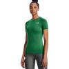 imageUnder Armour Womens HeatGear Compression ShortSleeve TShirtTeam Kelly Green 305Black
