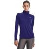 imageUnder Armour Womens Tech  Zip LongSleeve Pullover468 Sonar Blue   Metallic Silver