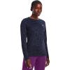 imageUnder Armour Womens Tech Twist Long Sleeve Crew411 Midnight Navy  Cadet  Metallic Silver