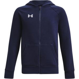 imageUnder Armour Boys Rival Fleece Full Zip Hoodie410 Midnight Navy   White
