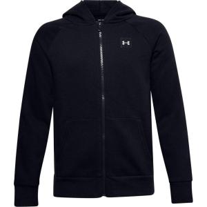 imageUnder Armour Boys Rival Fleece Full Zip HoodieBlack 001Onyx White