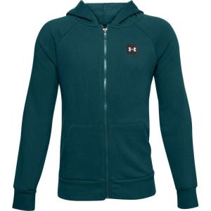 imageUnder Armour Boys Rival Fleece Full Zip HoodieBlackout Teal 461Onyx White