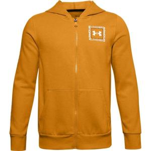 imageUnder Armour Boys Rival Fleece Full Zip HoodieGolden Yellow 711Onyx White