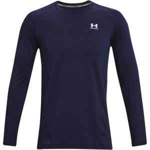 imageUnder Armour Mens ColdGear Armour Fitted CrewMidnight Navy 410White