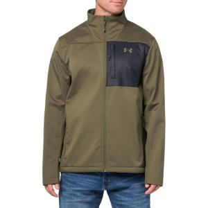 imageUnder Armour Mens ColdGear Infrared Shield 20 Soft Shell390 Marine Od Green  Black  Marine Od Green