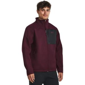 imageUnder Armour Mens ColdGear Infrared Shield 20 Soft Shell600 Dark Maroon  Black  Black