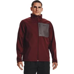 imageUnder Armour Mens ColdGear Infrared Shield 20 Soft Shell690 Chestnut Red  Fresh Clay  Black
