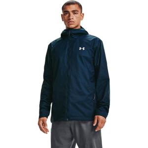 imageUnder Armour Mens Forefront Rain JacketAcademy Blue 411White