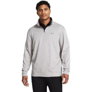 imageUnder Armour Mens Storm SweaterFleece Quarter Zip015 Tetra Gray  White  Tetra Gray