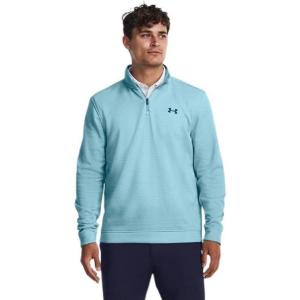 imageUnder Armour Mens Storm SweaterFleece Quarter Zip490 Blizzard  White  Varsity Blue