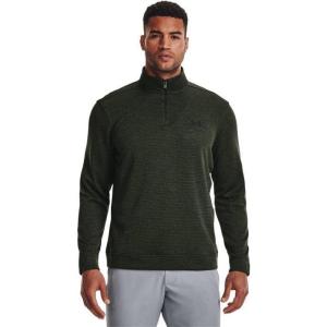 imageUnder Armour Mens Storm SweaterFleece Quarter ZipBaroque GreenBlack