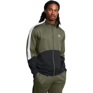 imageUnder Armour Mens Tricot Fashion Jacket390 Marine Od Green  Black  White