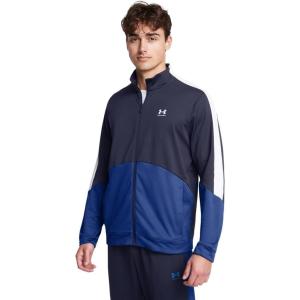 imageUnder Armour Mens Tricot Fashion Jacket410 Midnight Navy  Tech Blue  White