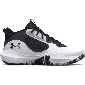 imageUnder Armour Unisex Adult Lockdown 6 Basketball Shoes101 WhiteJet GrayBlack