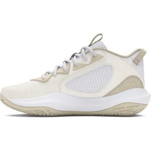 imageUnder Armour Unisex Adult Lockdown 6 Basketball Shoes103 WhiteSiltMetallic Gold