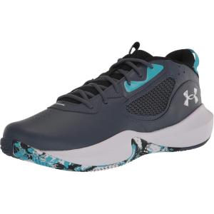 imageUnder Armour Unisex Adult Lockdown 6 Basketball Shoes400 Downpour GrayBlackWhite