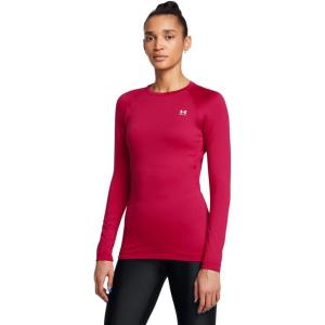 imageUnder Armour Womens Authentics Long Sleeve Crew Neck TShirt835 Flawless   White