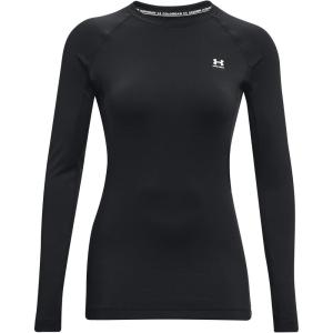 imageUnder Armour Womens Authentics Long Sleeve Crew Neck TShirtBlack 001White