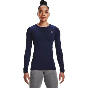 imageUnder Armour Womens Authentics Long Sleeve Crew Neck TShirtMidnight Navy 410White