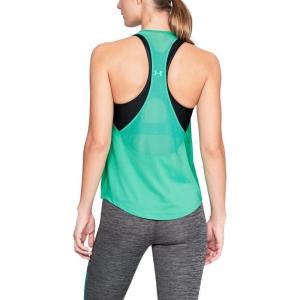 imageUnder Armour Womens HeatGear Armour Mesh Back TankGreen Malachite Metallic Silver