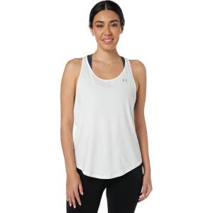 imageUnder Armour Womens HeatGear Armour Mesh Back TankWhite Metallic Silver