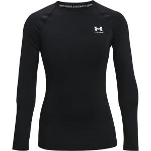 imageUnder Armour Womens HeatGear Compression LongSleeve TShirtBlack 001White