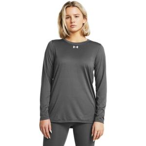 imageUnder Armour Womens HeatGear Compression LongSleeve TShirtCastlerockwhite