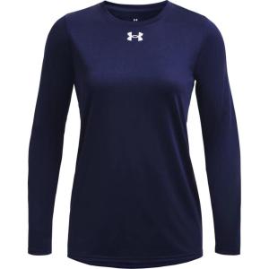 imageUnder Armour Womens HeatGear Compression LongSleeve TShirtMidnight Navy  White