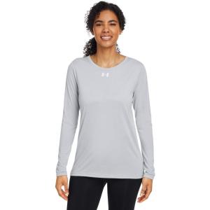 imageUnder Armour Womens HeatGear Compression LongSleeve TShirtMod Gray Light Heather  White