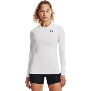 imageUnder Armour Womens HeatGear Compression LongSleeve TShirtWhite 100White