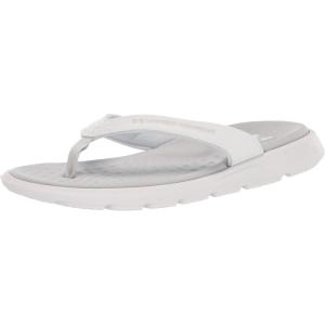imageUnder Armour Womens Ignite Pro Marbella Graphic Flip Flop Slide Sandal100 WhiteHalo GrayHalo Gray